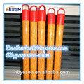 pvc coated wooden broom handle thread plastic